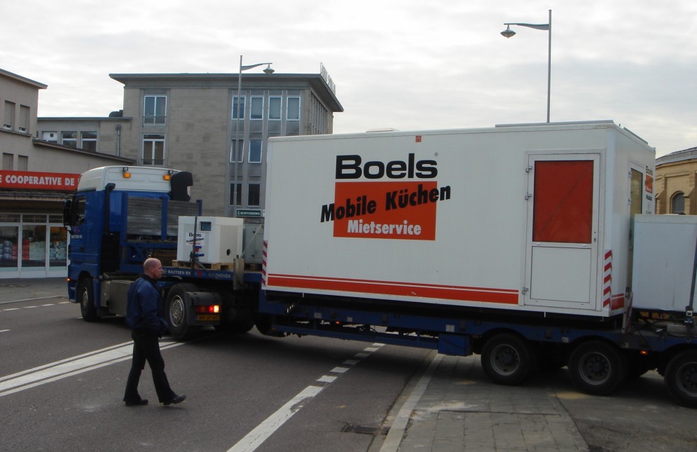 Boels Anlieferung